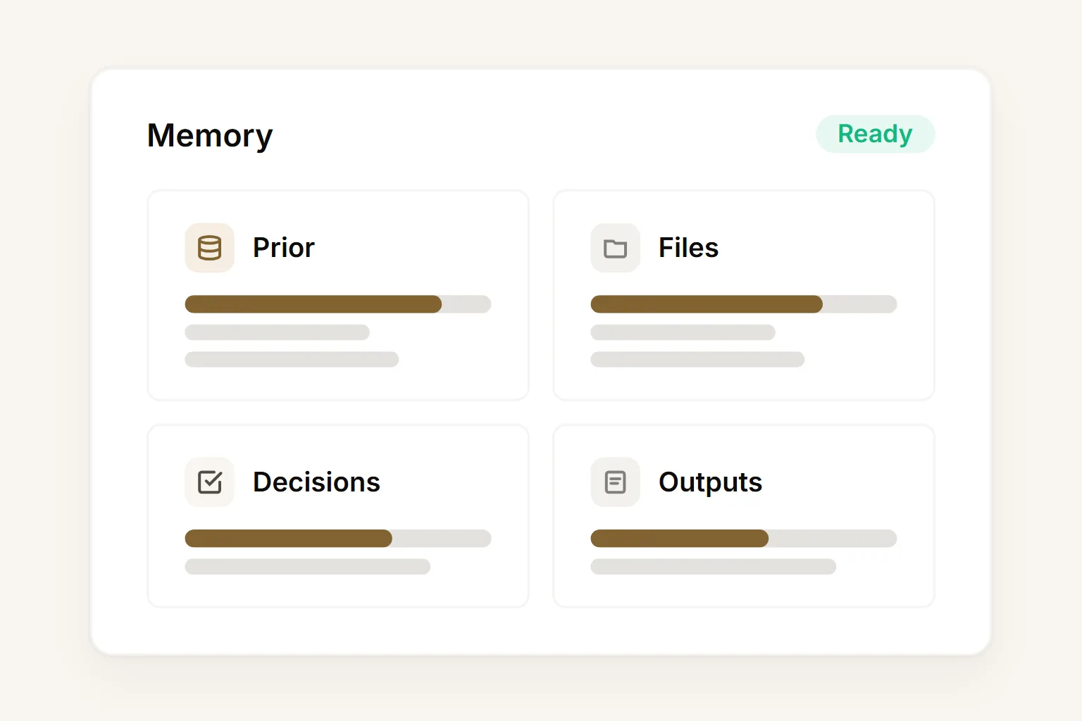 Persistent agent memory