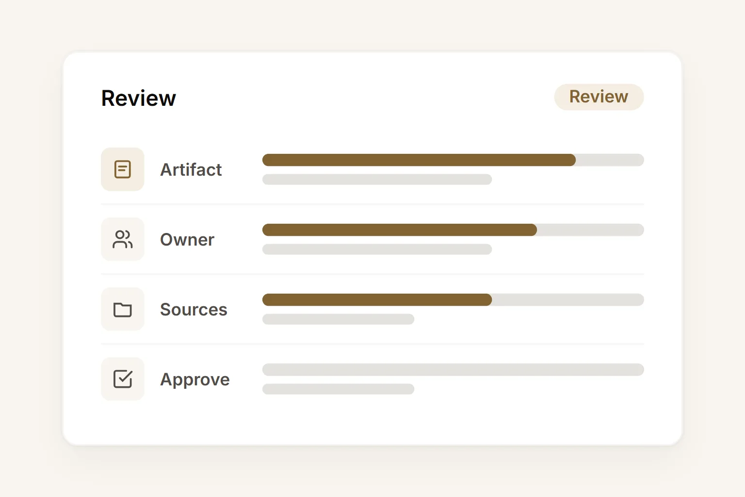 Team review stays visible