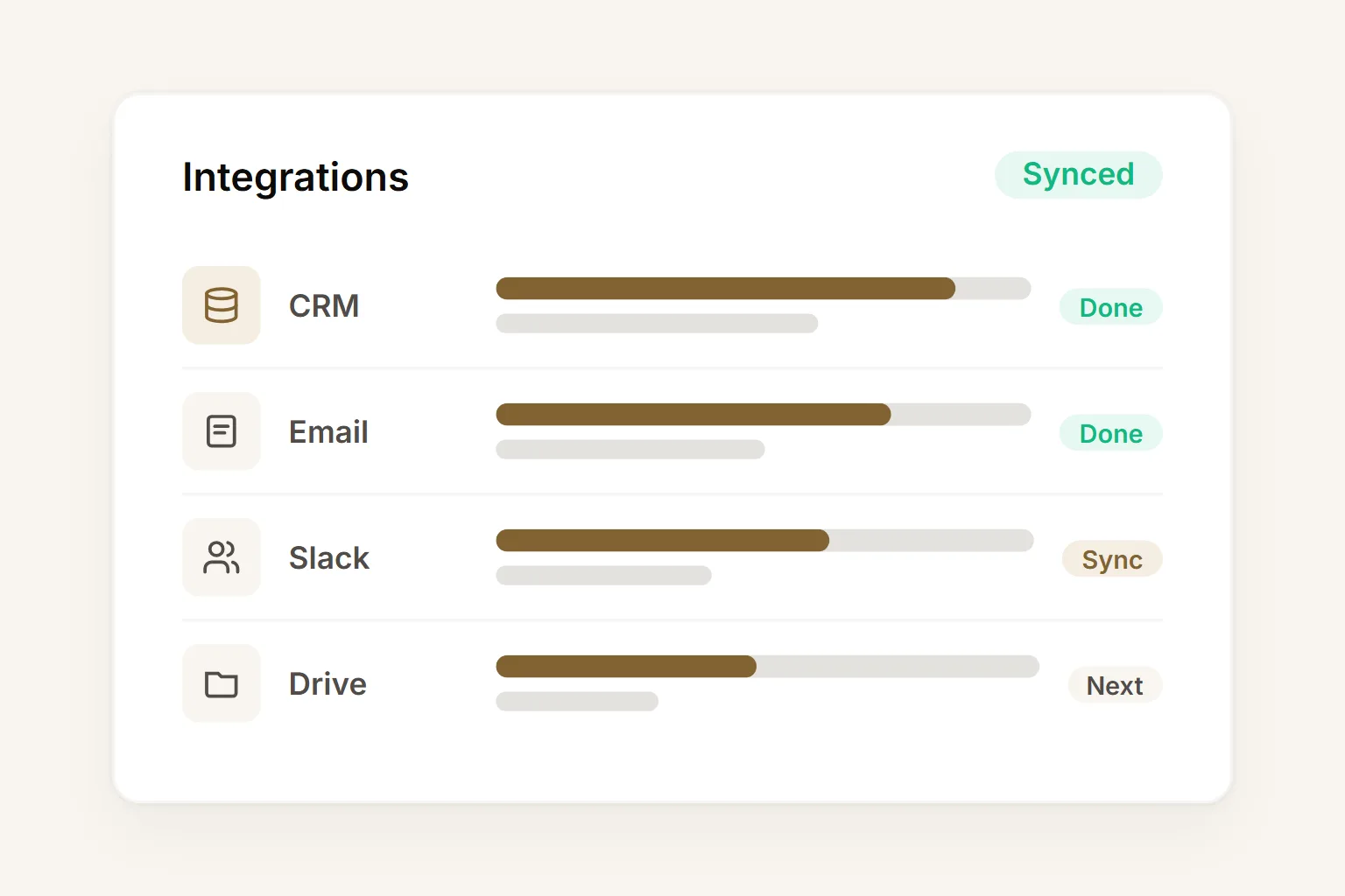 No-code integrations