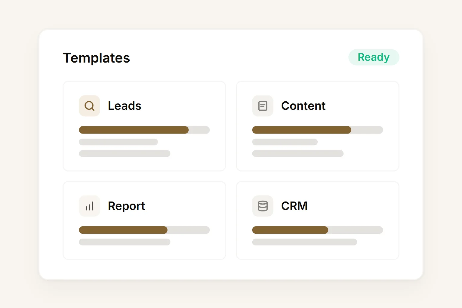 Agent template library